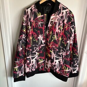 INC International Concepts Men’s 3D Abstract Jacket Layered and Lined XXL